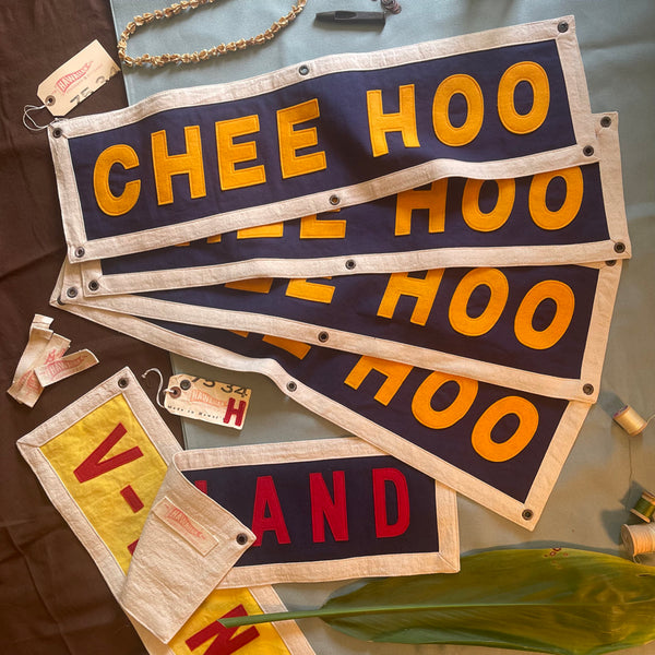 CHEE HOO Banner in Navy