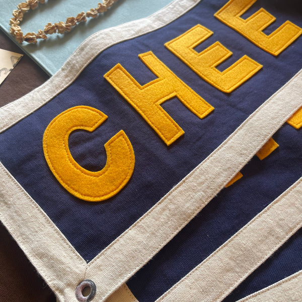 CHEE HOO Banner in Navy