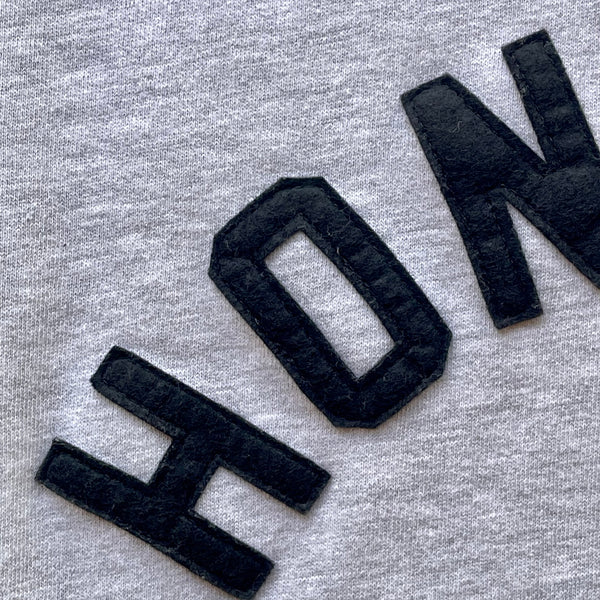HONOLULU -black on heather grey