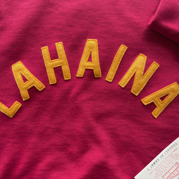 LAHAINA - athletic gold on red